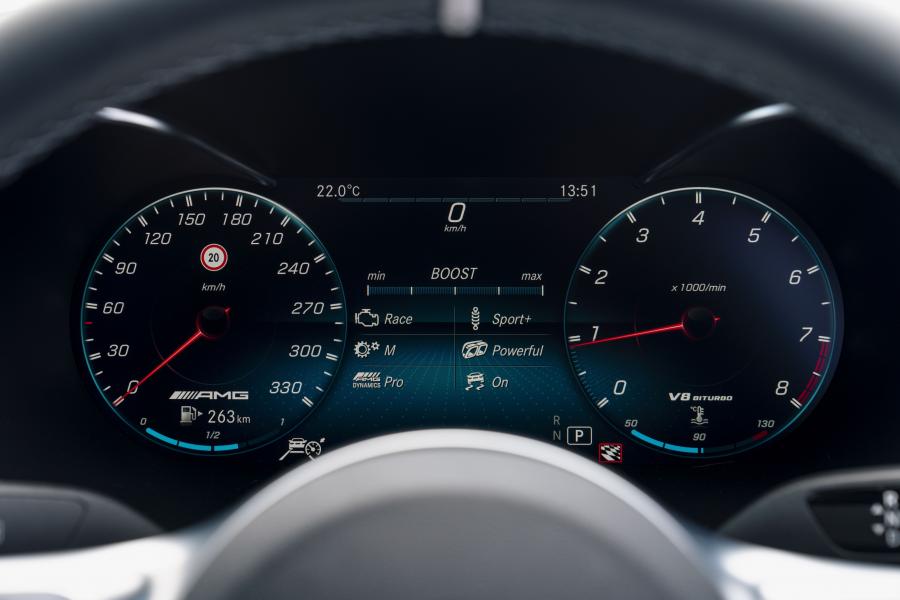 Панель приборов Mercedes-AMG C63 S (W205) 2019 года  (AU) (фото 36 из 40)
